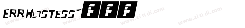 Err Hostess字体转换